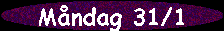 Mndag 31/1